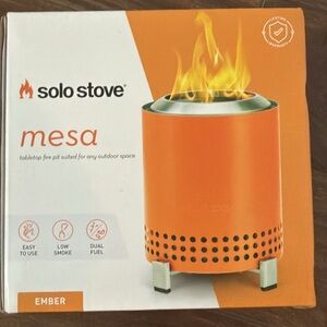 Mesa Tabletop Fire Pit - Orange